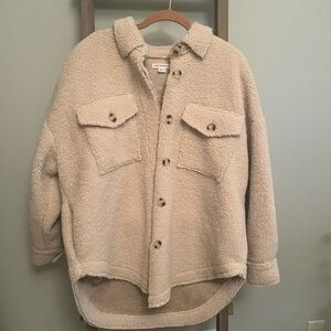 Good American Sherpa Shacket